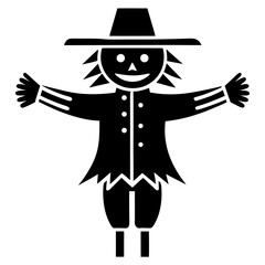 Scarecrowa premium AI-generated simple vector icon with an agriculture
 