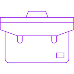 Briefcase single vector illustration icon