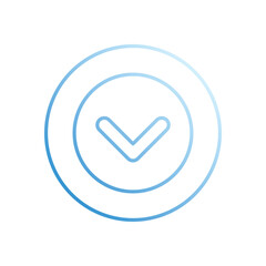 CHEVRON vector icon stock illustration