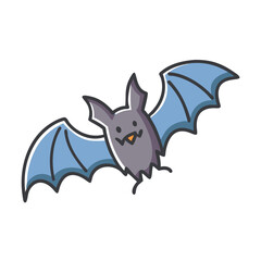 bat icon, bat vector illustration-simple illustration of bat, perfect for bat logos and icons