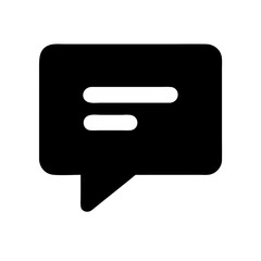 comment alt middle glyph  vector flat icon