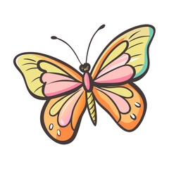 butterfly icon, butterfly vector illustration-simple illustration of butterfly, perfect for butterfly logos and icons