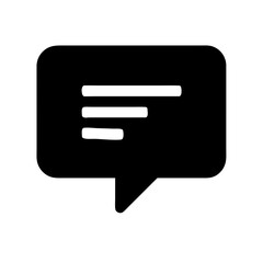 comment alt middle glyph  vector flat icon