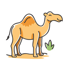 camel icon, camel vector illustration-simple illustration of camel, perfect for camel logos and icons