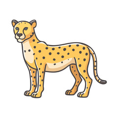 cheetah icon, cheetah vector illustration-simple illustration of cheetah, perfect for cheetah logos and icons