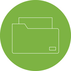Folders single vector illustration icon