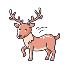 deer icon, deer vector illustration-simple illustration of deer, perfect for deer logos and icons