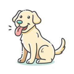 dog icon, dog vector illustration-simple illustration of dog, perfect for dog logos and icons