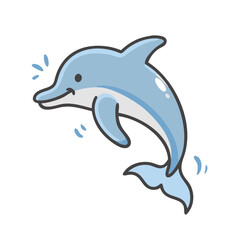 dolphin icon, dolphin vector illustration-simple illustration of dolphin, perfect for dolphin logos and icons