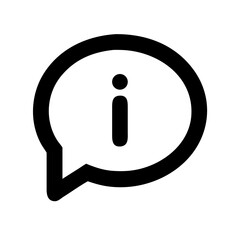 comment info  vector flat icon