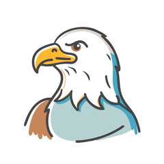 eagle icon, eagle vector illustration-simple illustration of eagle, perfect for eagle logos and icons