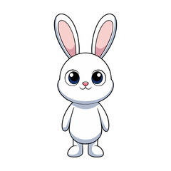 Cute rabbit vector
