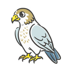 falcon icon, falcon vector illustration-simple illustration of falcon, perfect for falcon logos and icons
