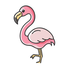flamingo icon, flamingo vector illustration-simple illustration of flamingo, perfect for flamingo logos and icons