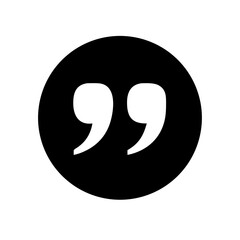 comment quote glyph  vector flat icon