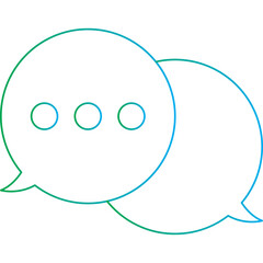 Chat single vector illustration icon