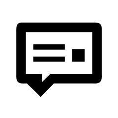 comment text  vector flat icon