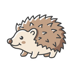 hedgehog icon, hedgehog vector illustration-simple illustration of hedgehog, perfect for hedgehog logos and icons