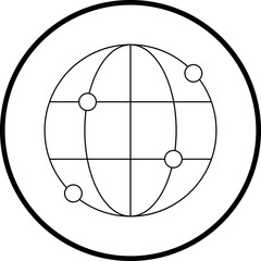 Global single vector illustration icon