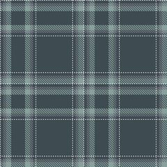 Naklejka premium Mellow charcoal grey Tartan patterns fabric texture. Elegant Muted white Seamless Tartan