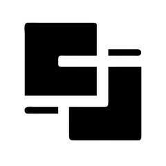 Obraz premium copy alt glyph vector flat icon