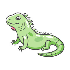 iguana icon, iguana vector illustration-simple illustration of iguana, perfect for iguana logos and icons