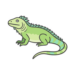 iguana icon, iguana vector illustration-simple illustration of iguana, perfect for iguana logos and icons