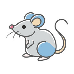 mouse icon, mouse vector illustration-simple illustration of mouse, perfect for mouse logos and icons