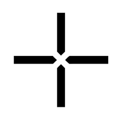 cross  vector flat icon