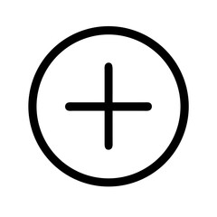 cross circle  vector flat icon