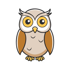 owl icon, owl vector illustration-simple illustration of owl, perfect for owl logos and icons