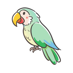 parrot icon, parrot vector illustration-simple illustration of parrot, perfect for parrot logos and icons
