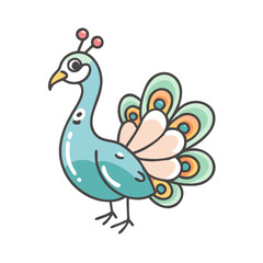 peacock icon, peacock vector illustration-simple illustration of peacock, perfect for peacock logos and icons