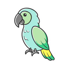 parrot icon, parrot vector illustration-simple illustration of parrot, perfect for parrot logos and icons