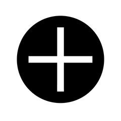 cross small glyph  vector flat icon