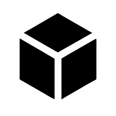 cube  vector flat icon