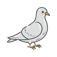 pigeon icon, pigeon vector illustration-simple illustration of pigeon, perfect for pigeon logos and icons