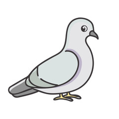 pigeon icon, pigeon vector illustration-simple illustration of pigeon, perfect for pigeon logos and icons