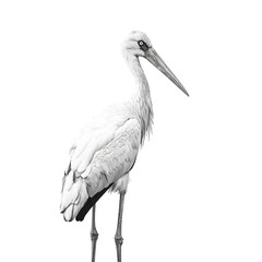 Fototapeta premium Stork isolated on white background