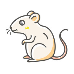rat icon, rat vector illustration-simple illustration of rat, perfect for rat logos and icons