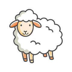 sheep icon, sheep vector illustration-simple illustration of sheep, perfect for sheep logos and icons