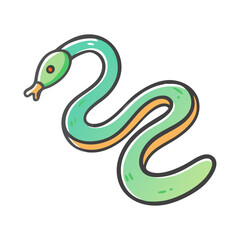 snake icon, snake vector illustration-simple illustration of snake, perfect for snake logos and icons