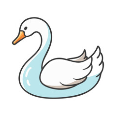 swan icon, swan vector illustration-simple illustration of swan, perfect for swan logos and icons