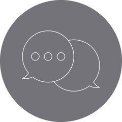 Chat single vector illustration icon