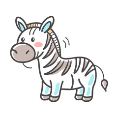 zebra icon, zebra vector illustration-simple illustration of zebra, perfect for zebra logos and icons