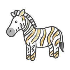zebra icon, zebra vector illustration-simple illustration of zebra, perfect for zebra logos and icons