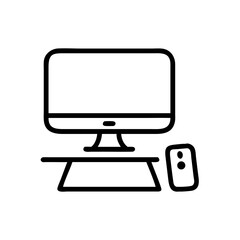 desktop vector flat icon