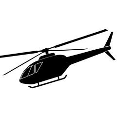 helicopter in action