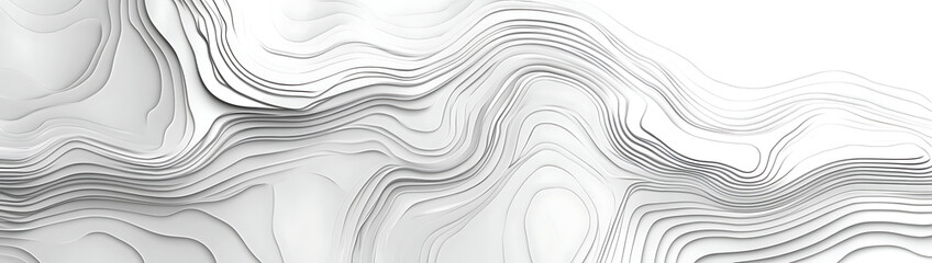 Topographic map lines background vector illustration, in a light gray color, with a topographical pattern texture.