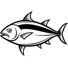 vector illustration of a fish